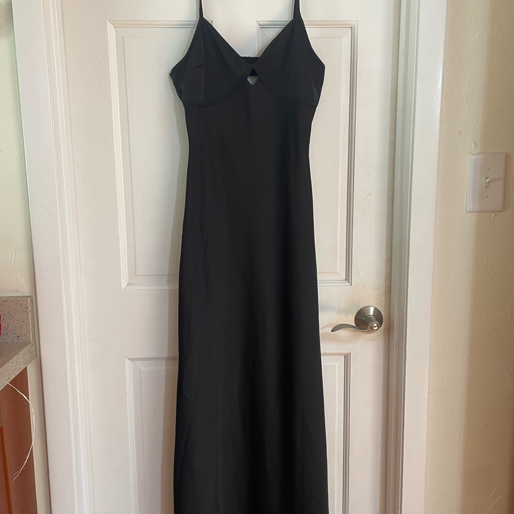 Black Maxi Dress with Spaghetti Straps